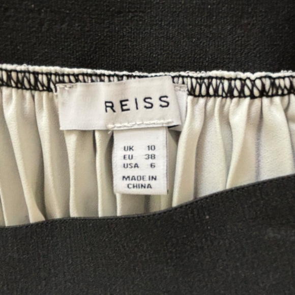 Reiss pleated striped midi skirt - Picture 2 of 4